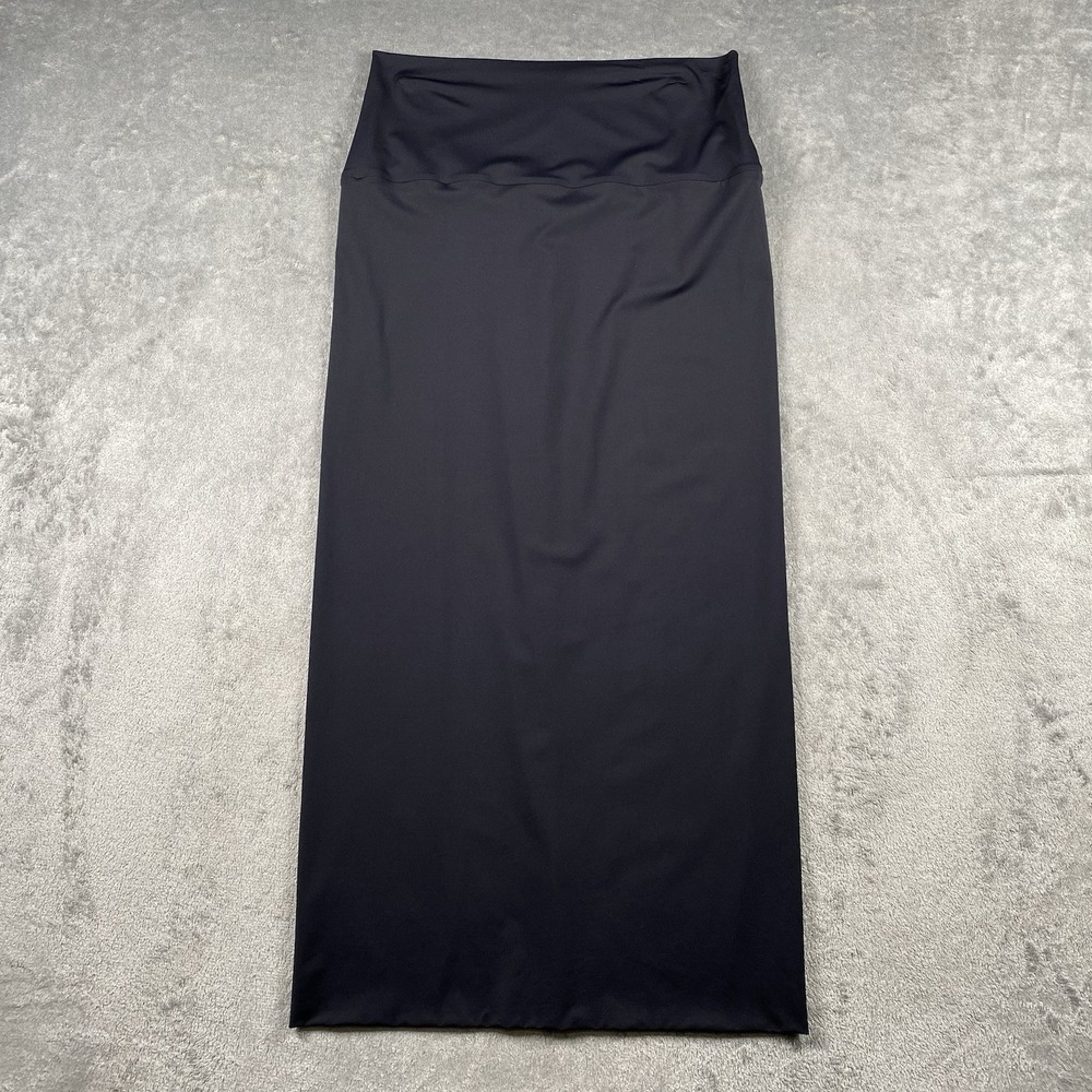 Epoque‎ Evolution Skirt Womens M Navy Blue The One Pencil Midi Lightweight Knit